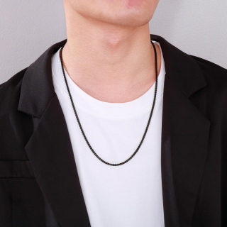 Řetízek z chirurgické oceli Keel 3mm Black