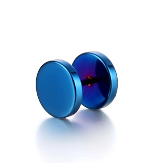 Piercing falešný plug MODRÝ