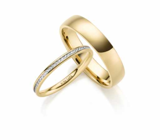 Snubní prsteny z chirurgické oceli tenké