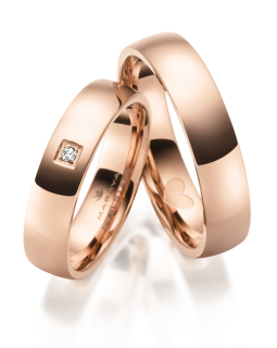 Snubní prsteny z chirurgické oceli se srdíčkem