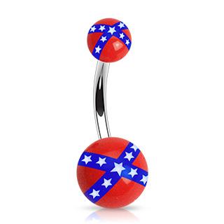 Piercing do pupíku z chirurgické oceli NARB-1410RB