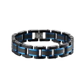 Pánský náramek Original Design Black on Blue