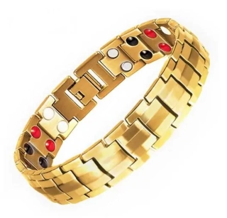 Pánský magnetický náramek Gold