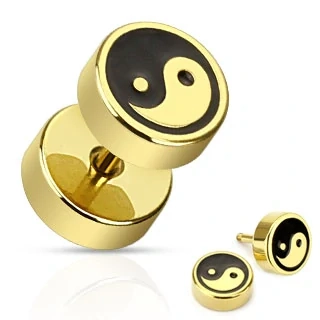 Piercing falešný plug Jing Jang