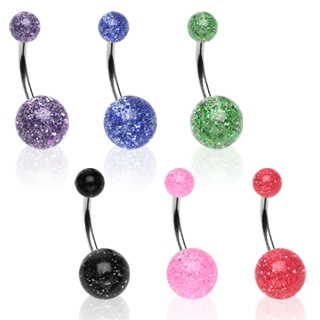 Piercing do pupíku z chirurgické oceli NL2-1410