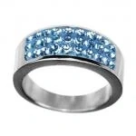 Prsten chirurgická ocel Swarovski RSSW04