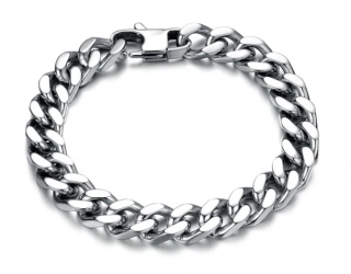 Náramek z chirurgické oceli Řetěz 22,5 cm