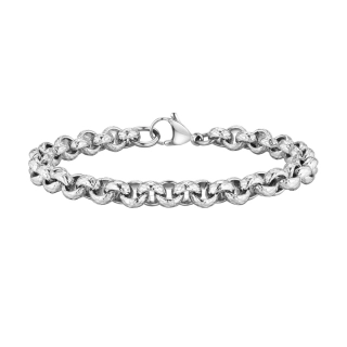 Náramek z chirurgické oceli Mens Rolo Chain