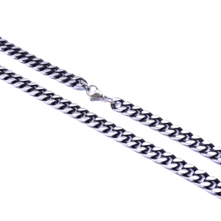 Řetěz z chirurgické oceli 8 mm v matném provedení