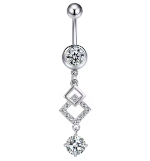 Piercing do pupíku z chirurgické oceli 