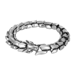 Pletený náramek z chirurgické oceli Energie Draka