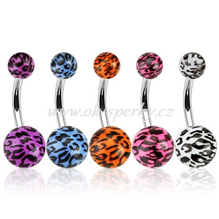 Piercing do pupíku z chirurgické oceli E-NAD-1102