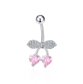 Piercing do pupíku z chirurgické oceli Mašlička