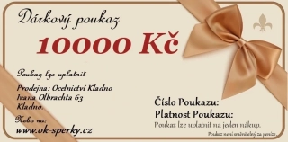 Dárkový poukaz 10000 Kč