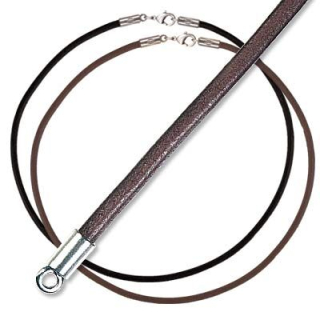 Řetízek 4mm Leather Necklace CL6