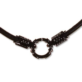 Řetízek Leather CL1BLKBLK