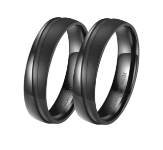 Snubní prsteny Black Titanium Black