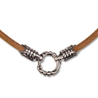 Řetízek Leather CL1BRSI