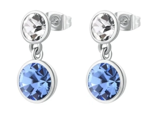 Půvabné visací náušnice s krystaly Symphonia BYM174