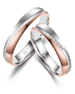 Snubní prsteny ocelové Linie Lásky