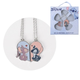 BFF náhrdelníky Disney Stitch a Angel pro kamarádky – sada 2 náhrdelníků