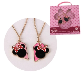 Sada náhrdelníků Minnie Mouse pro dvě kamarádky BFF 