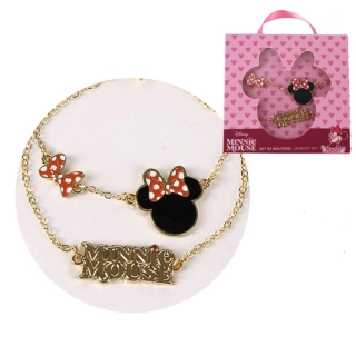 Dívčí náramky Minnie Mouse s mašličkou