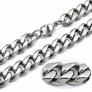 Pánský řetěz z chirurgické oceli 10 mm –  60 cm