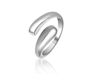 Dámský otevřený prsten z chirurgické oceli – minimalistický design