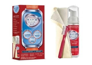 Čisticí sada na hodinky CONNOISSEURS Watch Care Kit – pěna, kartáček a utěrky