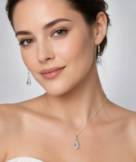Stříbrná souprava Crystal s krystaly Swarovski Elements