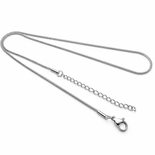 Jemný řetízek Hádek z chirurgické oceli s prodloužením – 1,2 mm