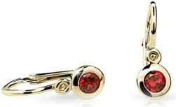 Dětské naušnice Cutie C1537-Z Ruby Dark