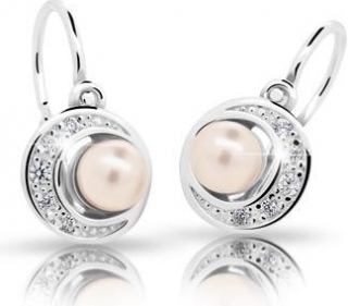 Dětské naušnice Cutie C2256-Ag White
