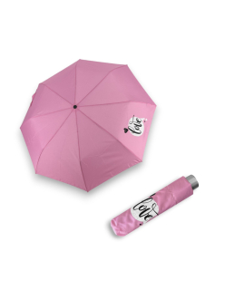 Mini Light Kids Pink Love - dětský skládací deštník