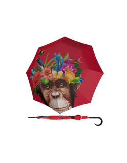 Modern Art Long AC Flower Monkey - holový vystřelovací deštník