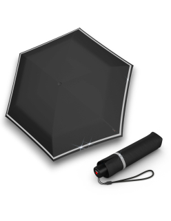 KNIRPS ROOKIE BLACK REFLECTIVE - lehký skládací deštník