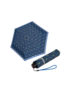 Knirps Rookie Triple Blue Reflective lehký skládací deštník