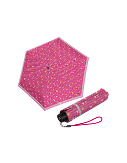 Knirps Rookie Triple Pink Reflective lehký skládací deštník