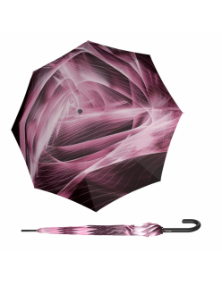 Knirps T .760 Stick Automatic Aura rose - elegantní holový vystřelovací deštník