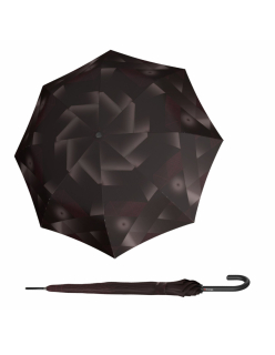 Knirps T .760 Stick Automatic Symphony chocolate - elegantní holový vystřelovací deštník