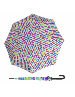 Knirps A.760 stick automatic create crystal elegantní holový vystřelovací deštník