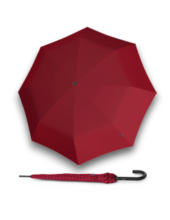 Knirps A.760 Stick Automatic joy red - elegantní holový vystřelovací deštník