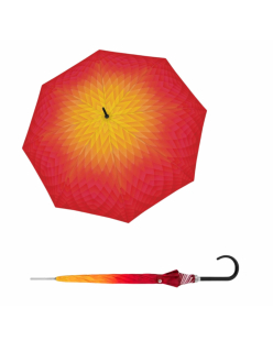 Carbonsteel Long AC Fusion red/yellow - dámský holový vystřelovací deštník