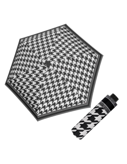 Fiber Havanna Black&White - dámský skládací deštník