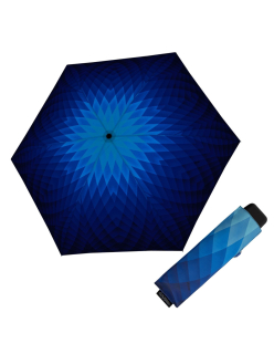 Carbonsteel Mini Slim Fusion blue - dámský skládací deštník