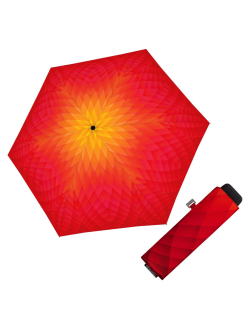 Carbonsteel Mini Slim Fusion red/yellow - dámský skládací deštník