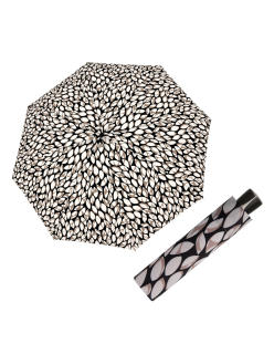 Fiber Mini Leaves taupe - dámský skládací deštník