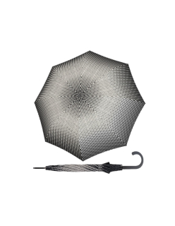 Fiber Flex AC Black&White Traced - dámský holový vystřelovací deštník