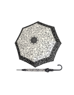Fiber Flex AC Black&White Paisley - dámský holový vystřelovací deštník